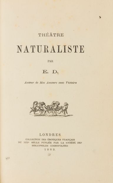 [DUMOULIN (Edmond)]. Théâtre naturaliste....