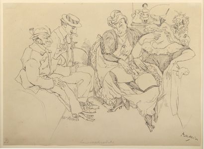 Jules PASCIN (1885-1930)
Hermaphrodite, circa...