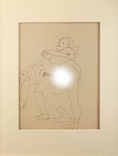 Jean COCTEAU (1889-1963)
Couple in love,...