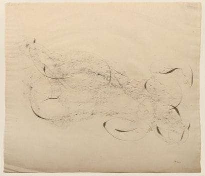 Jean FAUTRIER (1898-1964) 
Nude lying down
Brush...