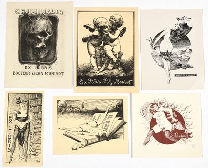 [EX-LIBRIS]. Collection of about 110 ex-libris...