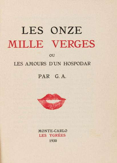 [APOLLINAIRE (Guillaume)]. Les Onze mille...