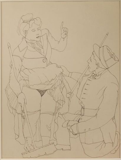 Jean COCTEAU (1889-1963)
Militaire and the...
