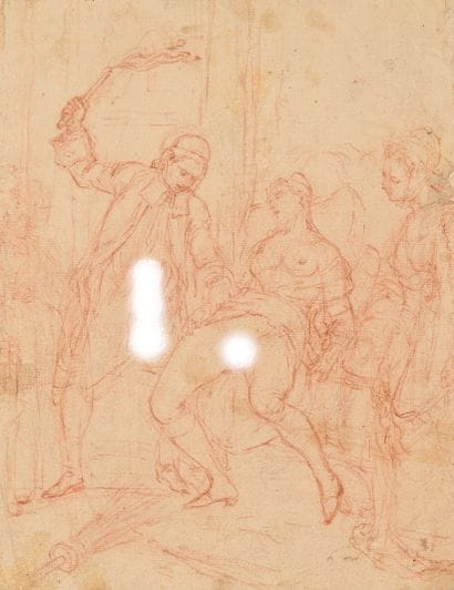 18th century FRENCH SCHOOL
The flagellation
Sanguine...