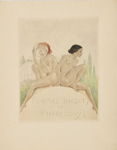 LOUYS (Pierre). o Unpublished poems. 1887-1924....