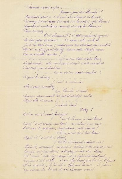 [MANUSCRITS]. Set of handwritten or mimeographed...