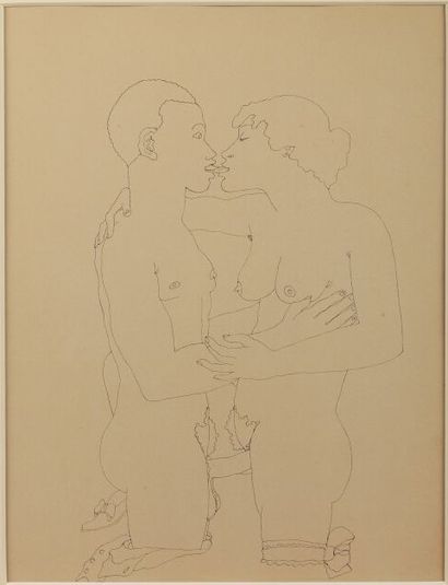 Jean COCTEAU (1889-1963)
Duo, a black man...