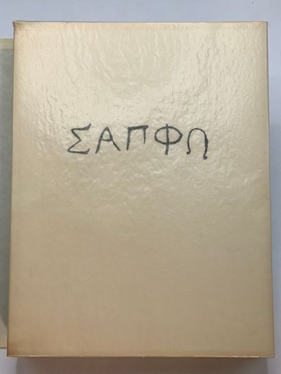 SAPPHO. Poetry. New translation by A. E....