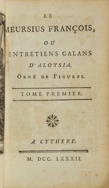 [CHORIER (Nicolas)]. Le Meursius françois,...