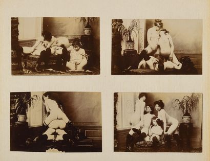 [PHOTOGRAPHS-EROTICA]. Album of in-4° photographs,...