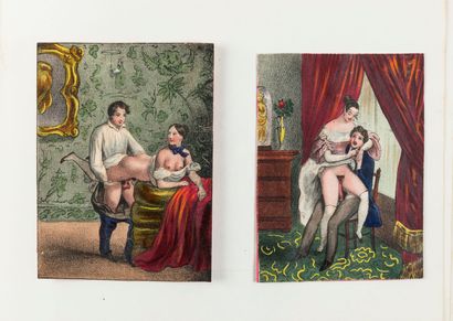 Bordeaux morocco notebook circa 1840, containing...