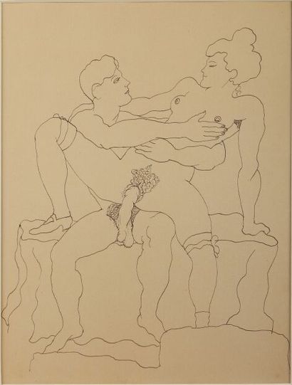 Jean COCTEAU (1889-1963)
Duo Final. Un Homme,...