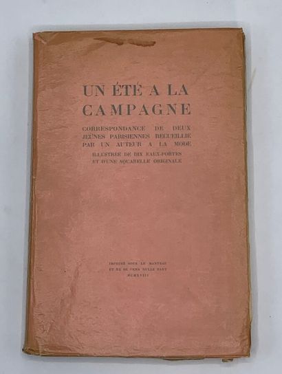 [ANONYMOUS]. Un Été a la campagne. Correspondance...