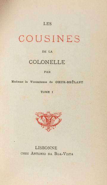[MANNOURY D'ECTOT (Madame de), dite vicomtesse...