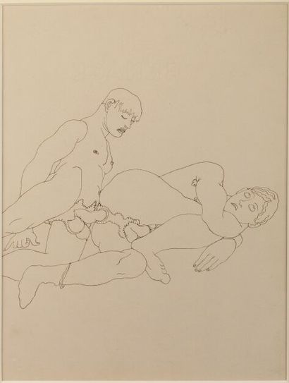 Jean COCTEAU (1889-1963)
Duo, Two Men, circa...