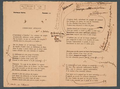 Jean COCTEAU (Maisons-Laffitte 1889 - Milly-la-Forêt...