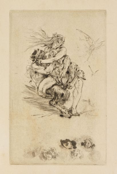 Félicien ROPS
Courtoisie exagérée, etching,...
