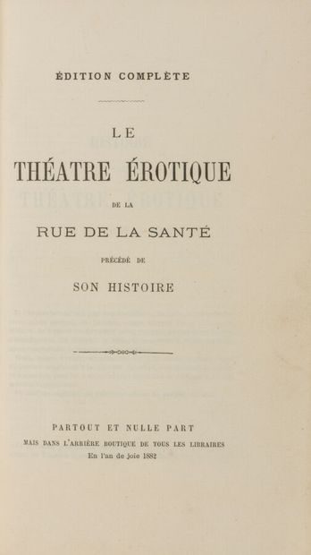 [COLLECTIVE]. Le Théatre érotique de la rue...