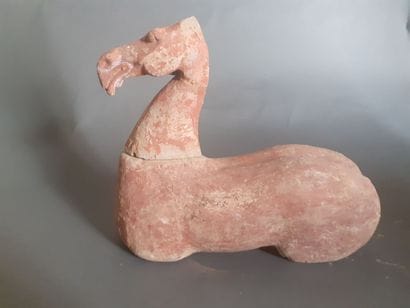 Terracotta horse body, removable head (legs...