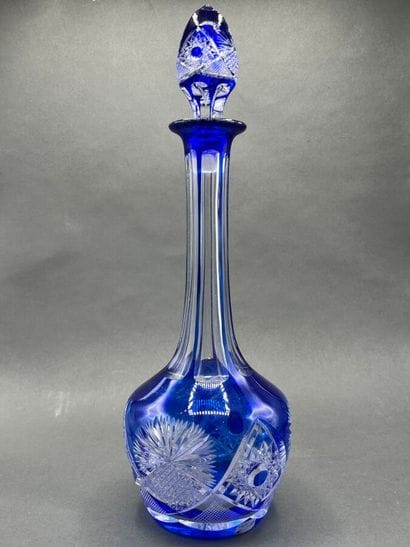 BACCARAT, attributed to, 
Blue and translucent...