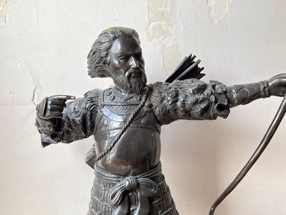 Japanese archer
Bronze proof with brown patina....