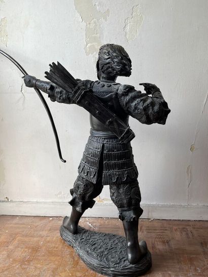Japanese archer
Bronze proof with brown patina....