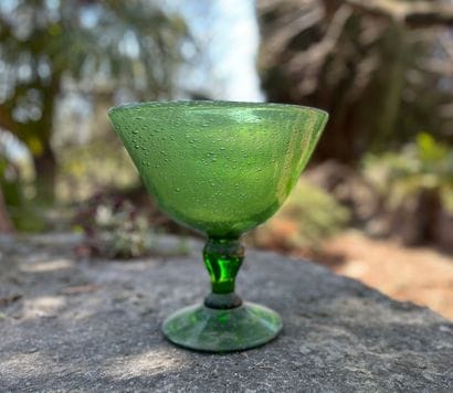 BIOT
Large green bubble glass bowl
Height:...