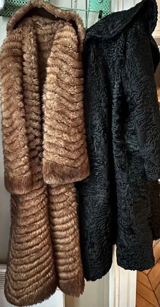 Lot of coats including : 
- Fourrures du...