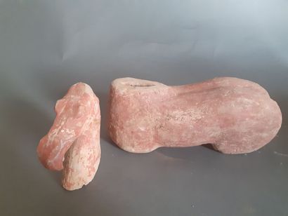 Terracotta horse body, removable head (legs...