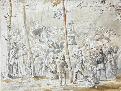 19th century FRENCH SCHOOL.
Acclamation scene...