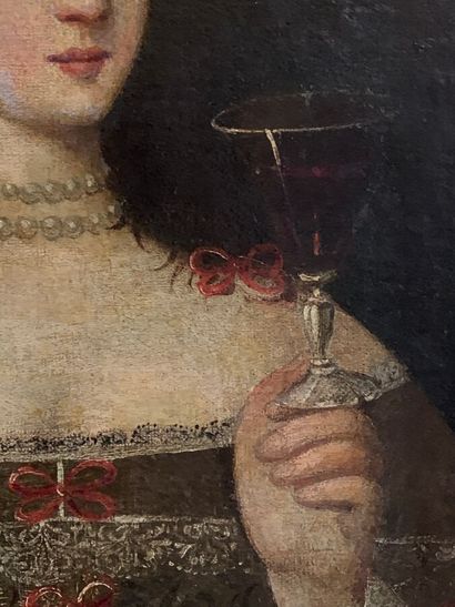 17th century SPANISH school
Woman with a...