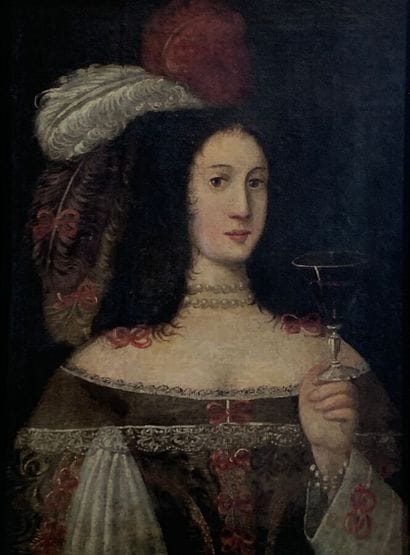 17th century SPANISH school
Woman with a...