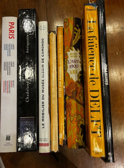 Ensemble de 8 livres d'art dont Chadelaud,...