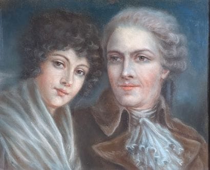 École FRANÇAISE du XIXe siècle
Le couple
Pastel
32...
