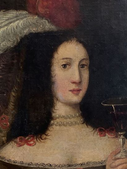 17th century SPANISH school
Woman with a...