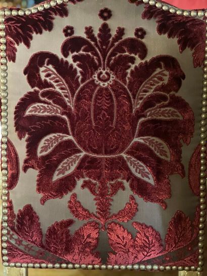 Paire de chaises de style Louis XIV en bois...