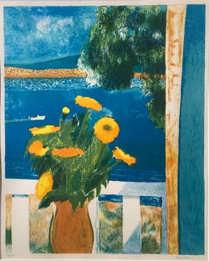 Guy Bardone (1927-2015)
Still life with sunflowers...