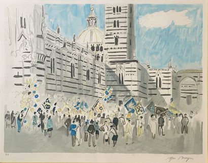 Yves BRAYER (1907-1990)
View of the Duomo...