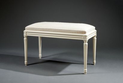 Small Louis XVI-style rectangular bench in...
