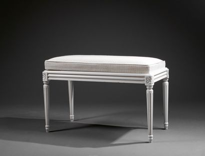 Small Louis XVI-style rectangular bench in...