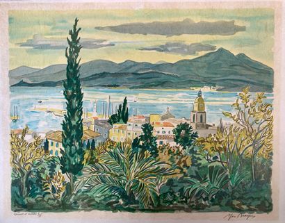 Yves Brayer 20th century 
Set of four color...
