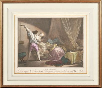 Set of framed pieces, canvas, reproductions,...