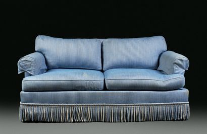 Comfortable two-seater sofa, upholstered...