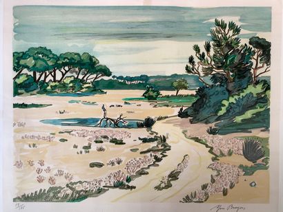 Yves Brayer 20th century 
Set of four color...