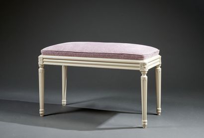 Small Louis XVI-style rectangular bench in...
