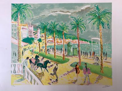Yves Brayer 20th century 
Set of four color...