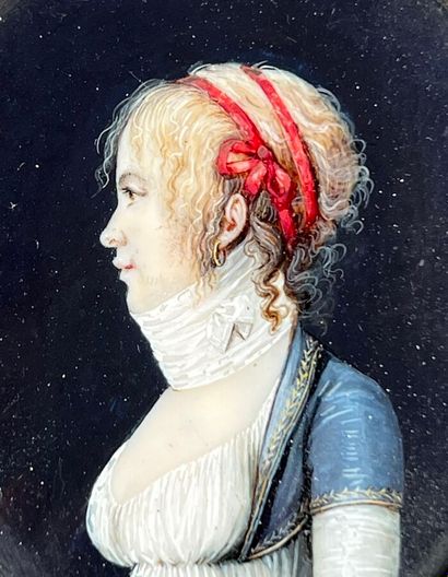 Ecole FRANCAISE de la fin du XVIIIe siècle
Portrait...