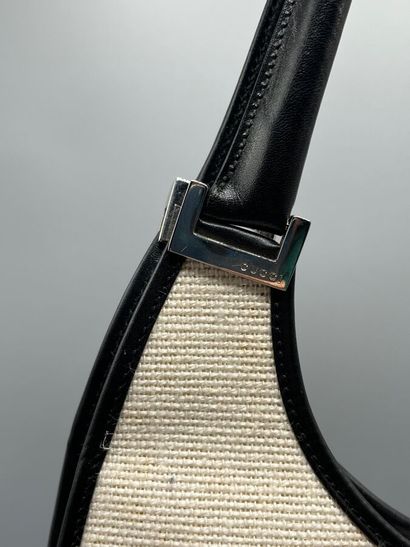 GUCCI - BARDOT canvas and leather bag.

Cut...