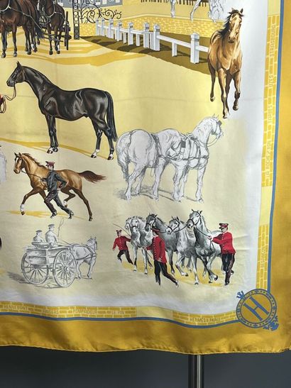 HERMÈS Paris - Carré de soie - Les haras...
