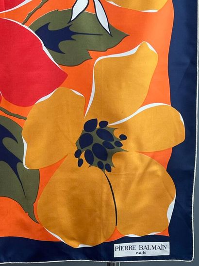 CHRISTIAN DIOR / PIERRE BALMAIN - Two silk...